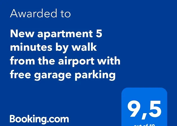 New Apartment 5 Minutes By Walk From The Airport With Free Garage Parking