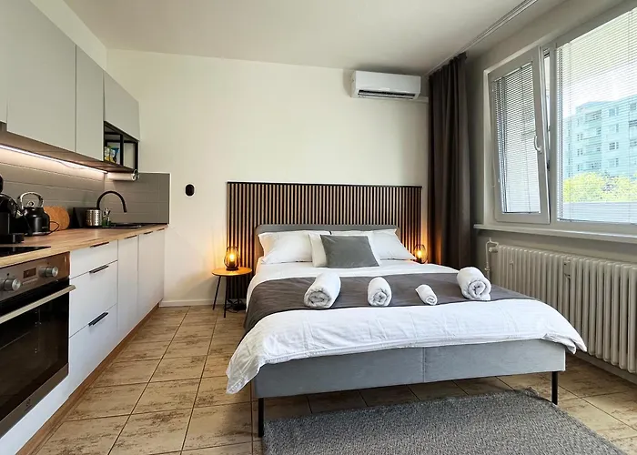 New Cozy Studio, Ac & Free Private Parking