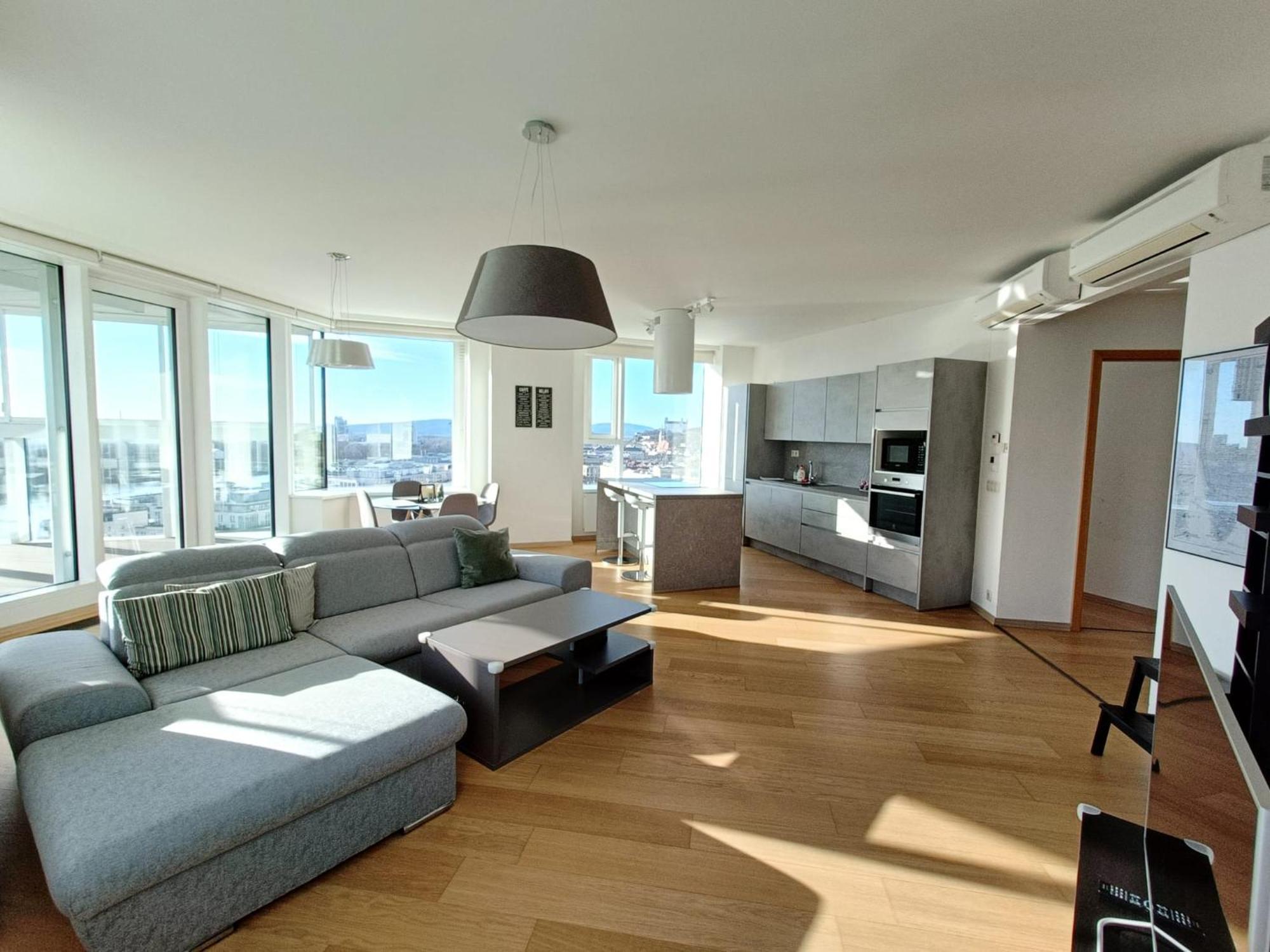 Sag Panorama Apartment 3 Rooms 19Th Floor Great View Free Parking