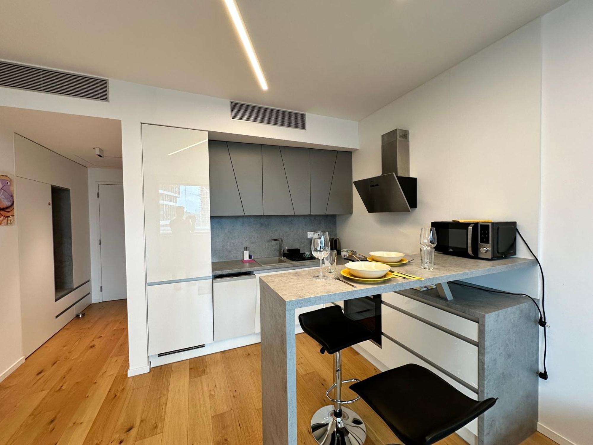 Apartment Sky1 Modern Aptm With Rooftop View 30 Floor Bratislava