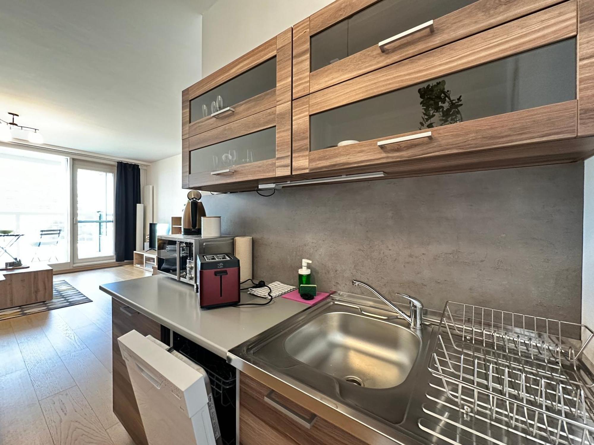 Self Check-in, Danube Bank, Free Parking Apartment Bratislava