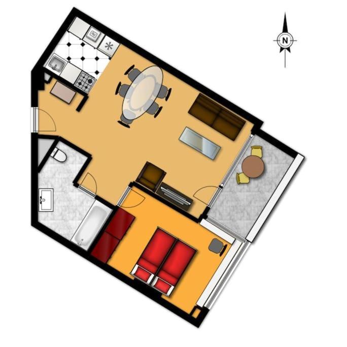Self Check-in, Danube Bank, Free Parking Apartment