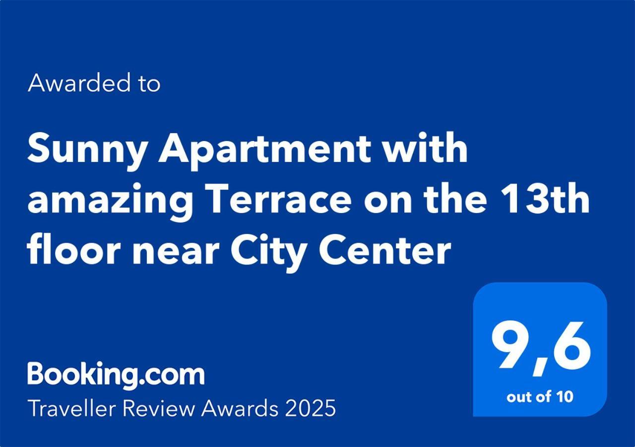 Sunny With Amazing Terrace On The 13th Floor Near Center Apartment
