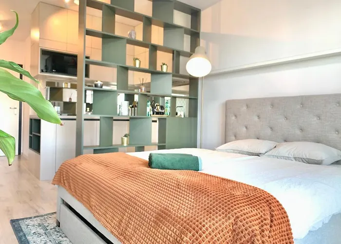 Luxury, Bright Studio With Parking And Balcony In Bratislava Center