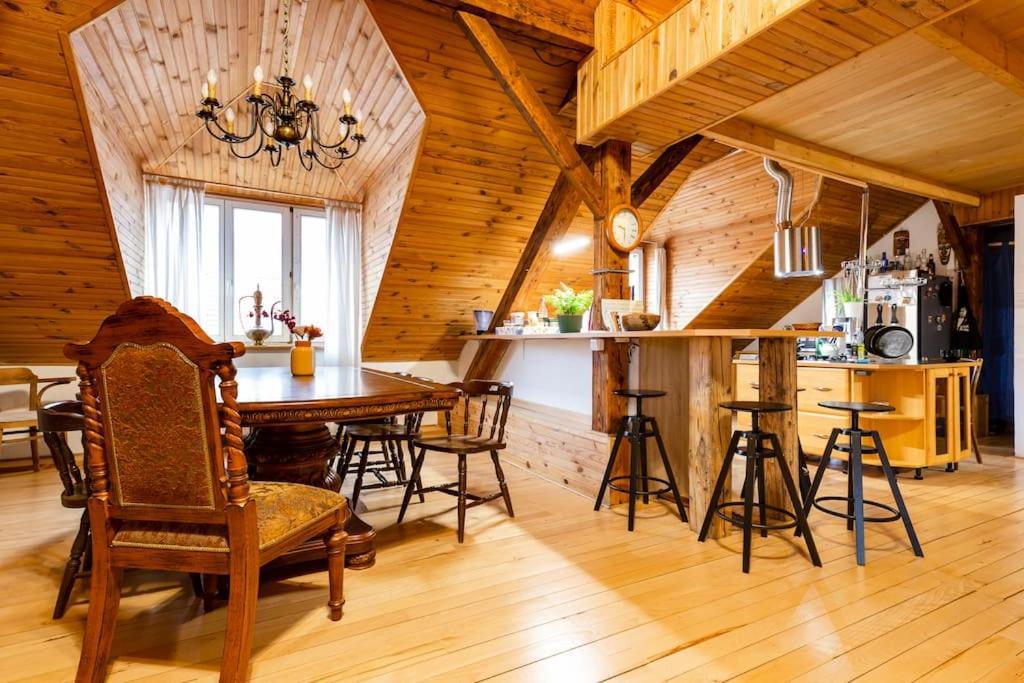 Rooftop 180m2 Loft With Private Sauna, Apartment Bratislava